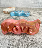 Love Sculpture/Paperweight Concrete Decor