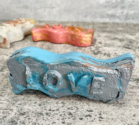 Love Sculpture/Paperweight Concrete Decor