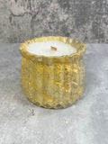 Fluted Lines Concrete Candle