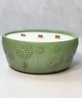 Oval Flower Planter Concrete Candle