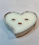 Funky Heart Concrete Candle