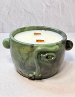 Fancy Face Concrete Candle