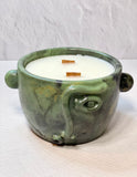 Fancy Face Concrete Candle