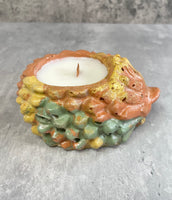 Hedgehog Concrete Candle