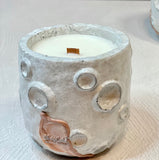 Crater Concrete Candle