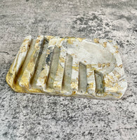 Rectangle Scrub/Soap Dish Concrete Decor