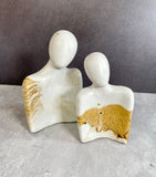 Figurine Heads Concrete Decor