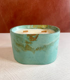 Oval (with Lid) Concrete Candle