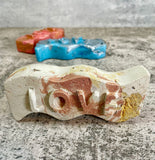 Love Sculpture/Paperweight Concrete Decor