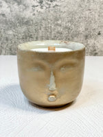 Faces Concrete Candle