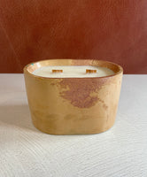 Oval (with Lid) Concrete Candle