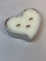 Funky Heart Concrete Candle