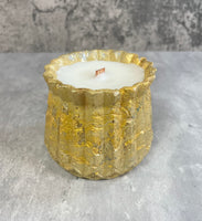 Fluted Lines Concrete Candle