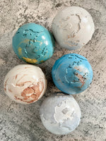 World Globe Paperweight Concrete Decor