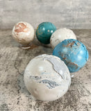 World Globe Paperweight Concrete Decor