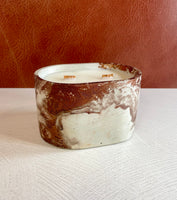 Oval (with Lid) Concrete Candle