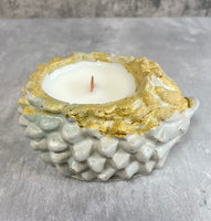 Hedgehog Concrete Candle