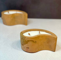 Comma Concrete Single Candle