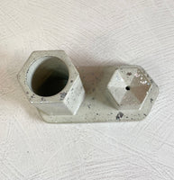 Hexa Incense Holder Concrete Decor