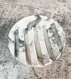 Round Scrub/Soap Dish Concrete Decor