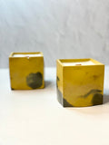 Curved Square Concrete Candle