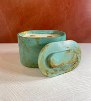 Oval (with Lid) Concrete Candle