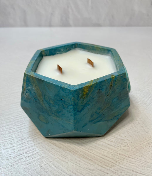 Geo Concrete Candle