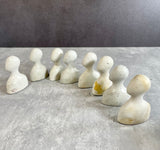 Figurine Heads Concrete Decor