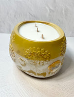 Oval Flower Planter Concrete Candle